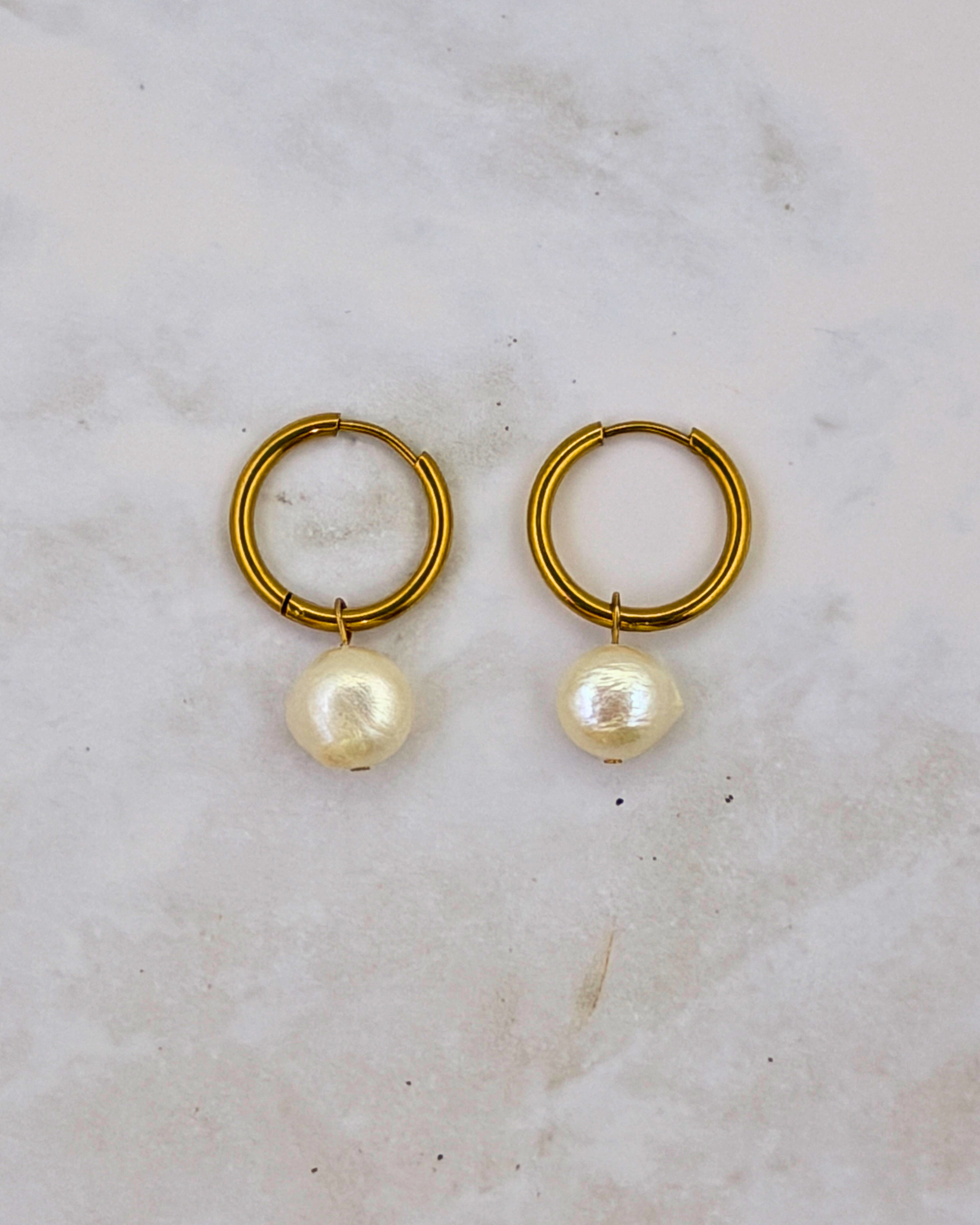 ORIGINAL PEARL | GOLD | HOOPS