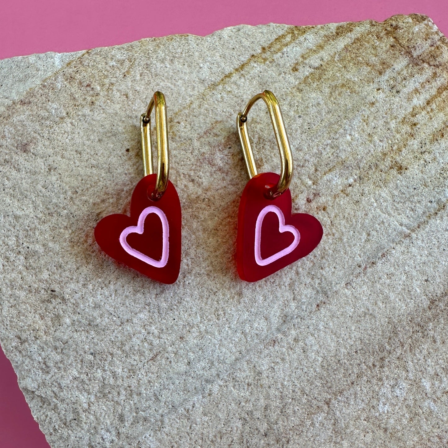 LOVE STRUCK | CHARM HOOPS