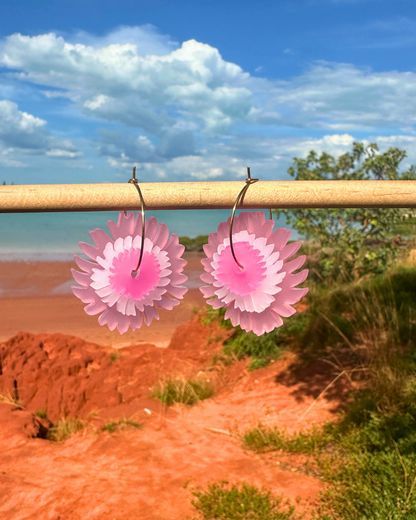 BACHELOR BUTTON | STATEMENT HOOPS