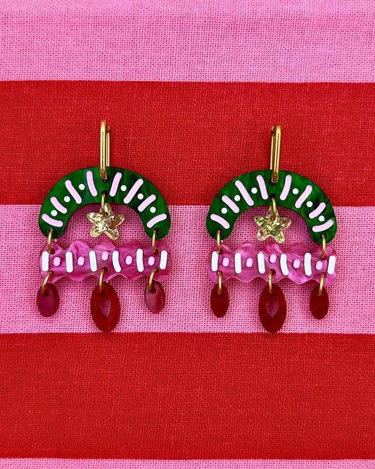 I CAN'T be-WREATH IT'S CHRISTMAS | CHRISTMAS EARRINGS