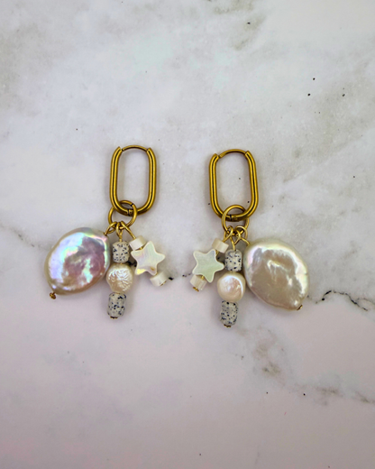 WISH UPON A PEARL | STACKED HOOPS