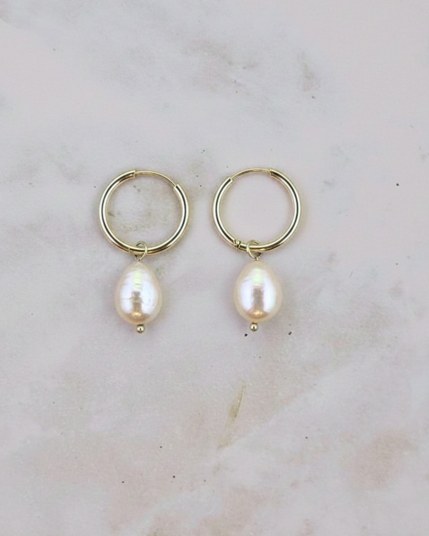 POTATO PEARL | SILVER | HOOPS