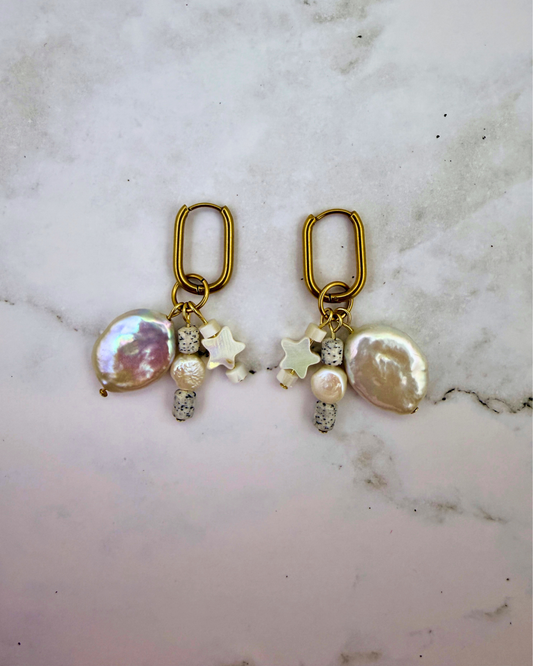 WISH UPON A PEARL | STACKED HOOPS