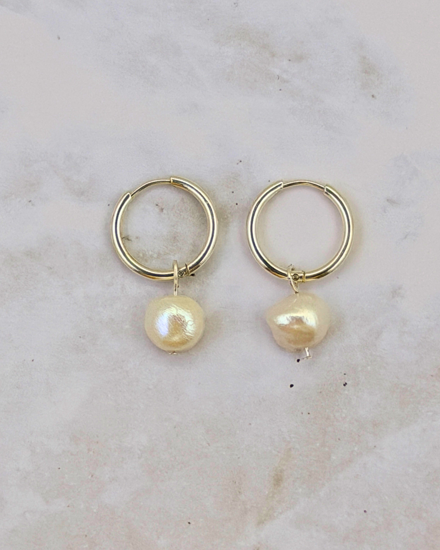 ORIGINAL PEARL | SILVER | HOOPS