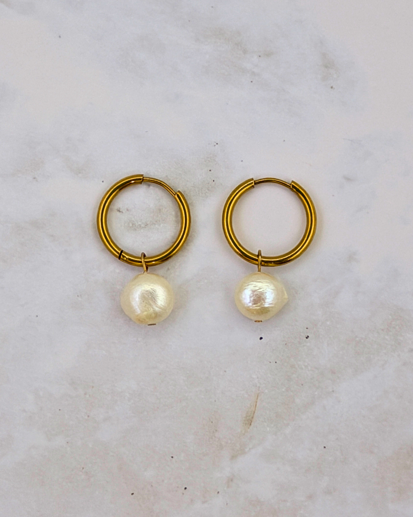 ORIGINAL PEARL | GOLD | HOOPS