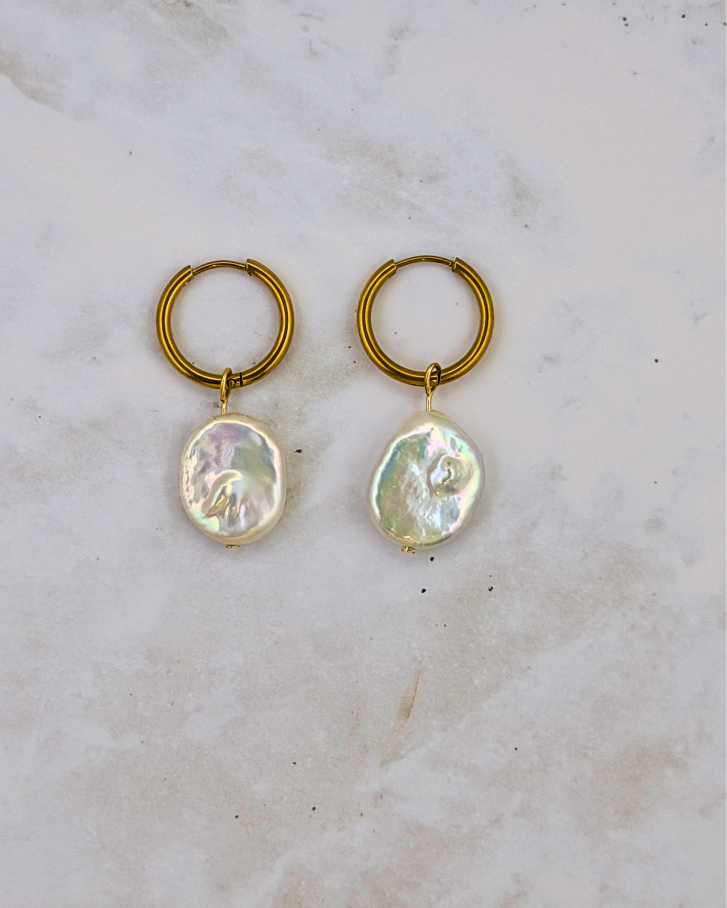 COIN PEARL | GOLD | HOOPS