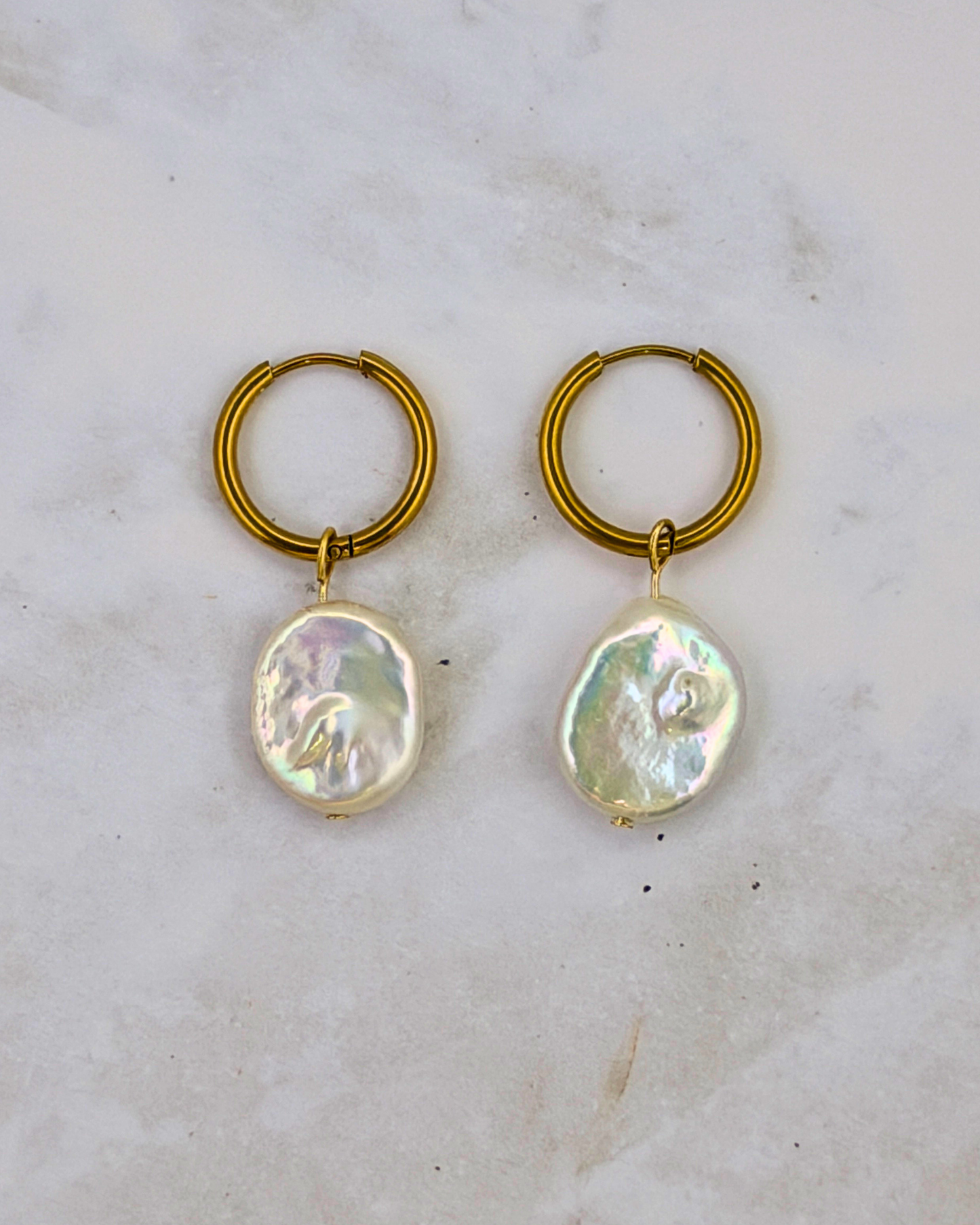 COIN PEARL | GOLD | HOOPS