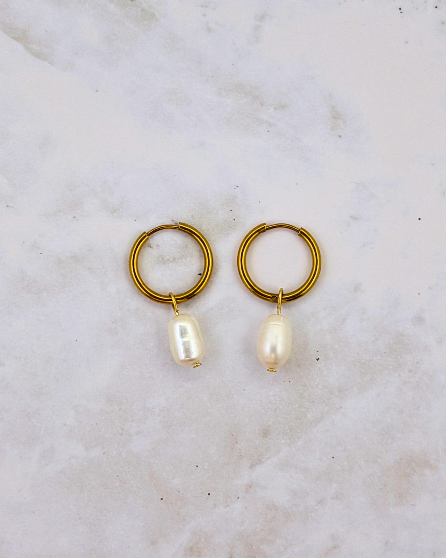 POTATO PEARL | GOLD | HOOPS