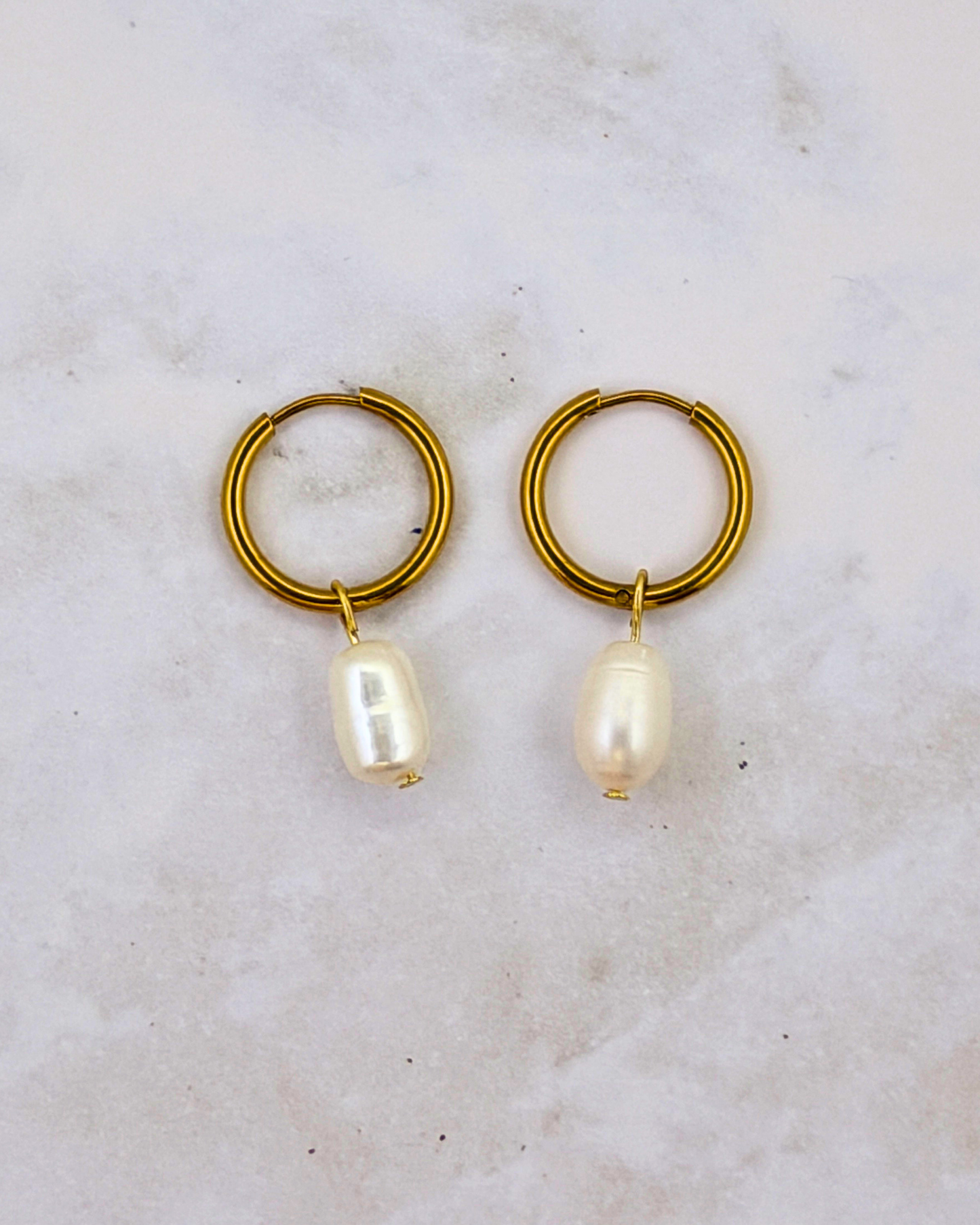 POTATO PEARL | GOLD | HOOPS