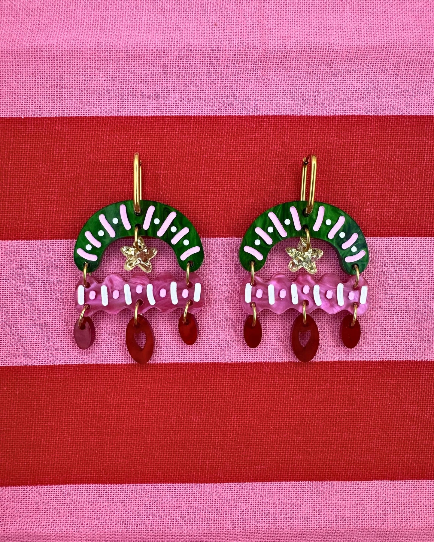 I CAN'T be-WREATH IT'S CHRISTMAS | CHRISTMAS EARRINGS
