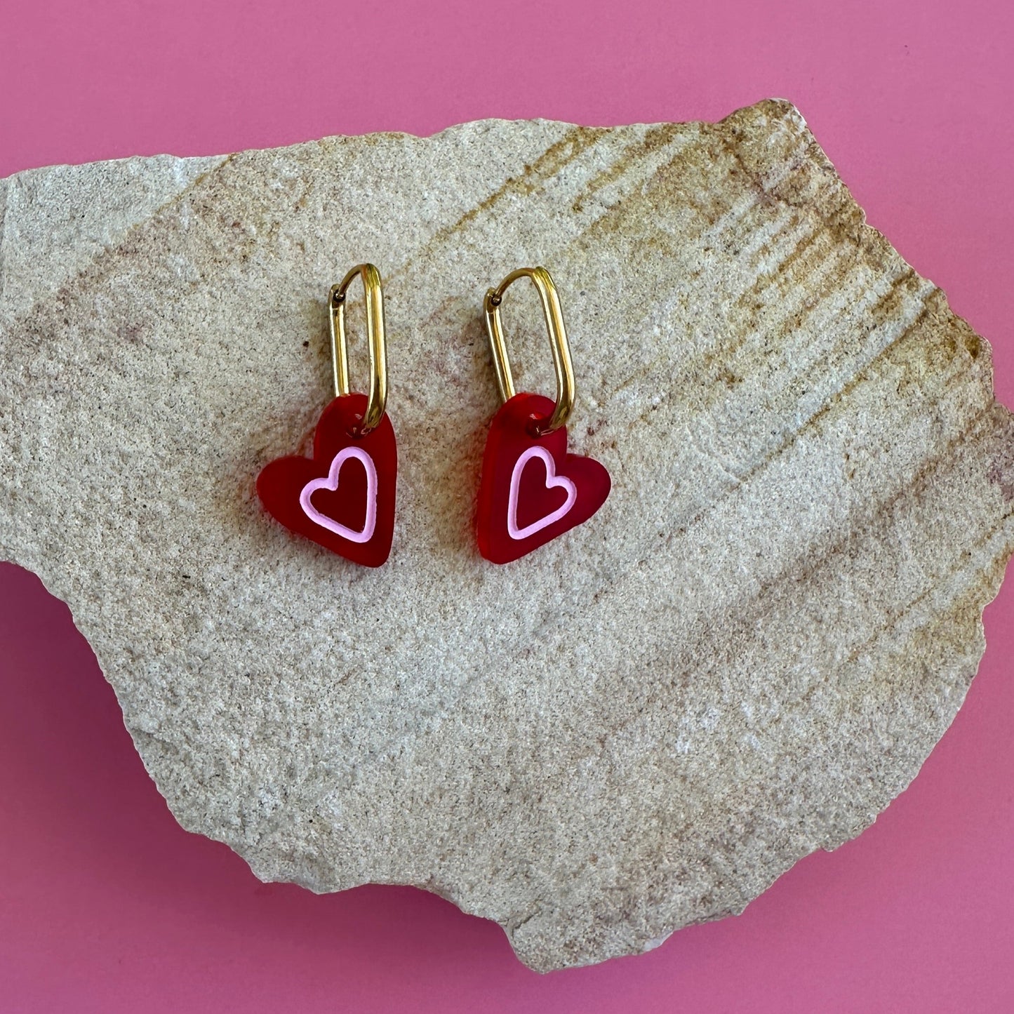 LOVE STRUCK | CHARM HOOPS