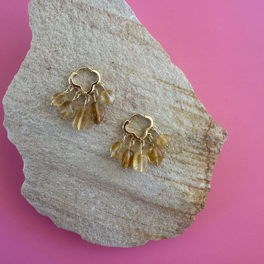 CITRINE CHANDELIER | HOOPS