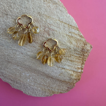 CITRINE CHANDELIER | HOOPS