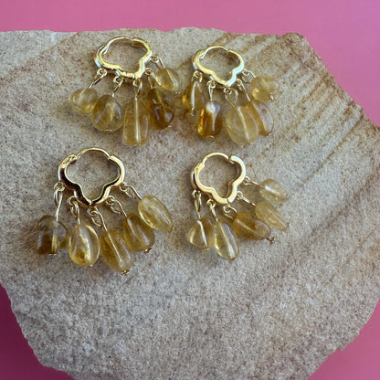 CITRINE CHANDELIER | HOOPS