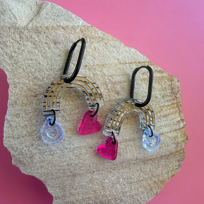 OVER THE RAINBOW | BLACK + WHITE | DANGLES