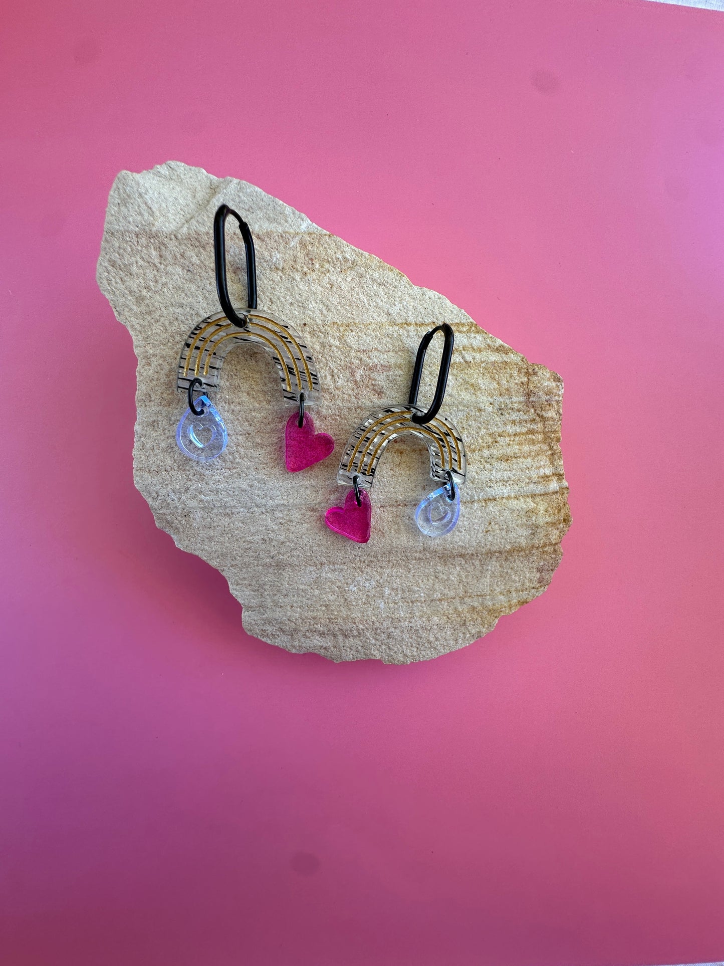 OVER THE RAINBOW | BLACK + WHITE | DANGLES
