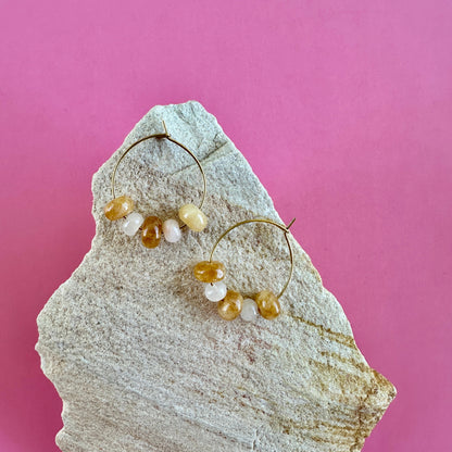 GOLDEN JADE | STACKED HOOPS