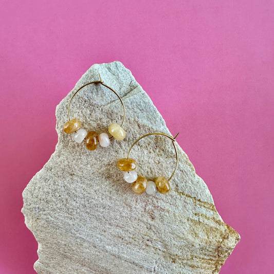 GOLDEN JADE | STACKED HOOPS
