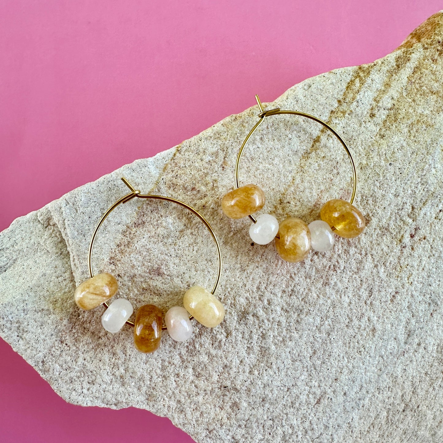 GOLDEN JADE | STACKED HOOPS